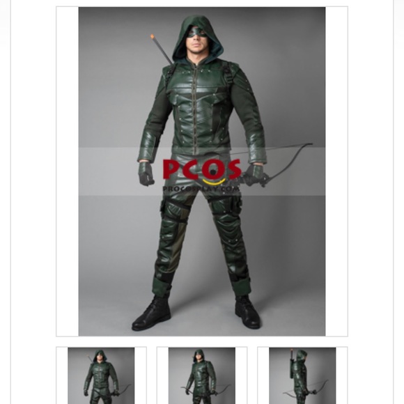 Green arrow costume season 5 Oliver Queen only warn once. - Picture 1 of 4